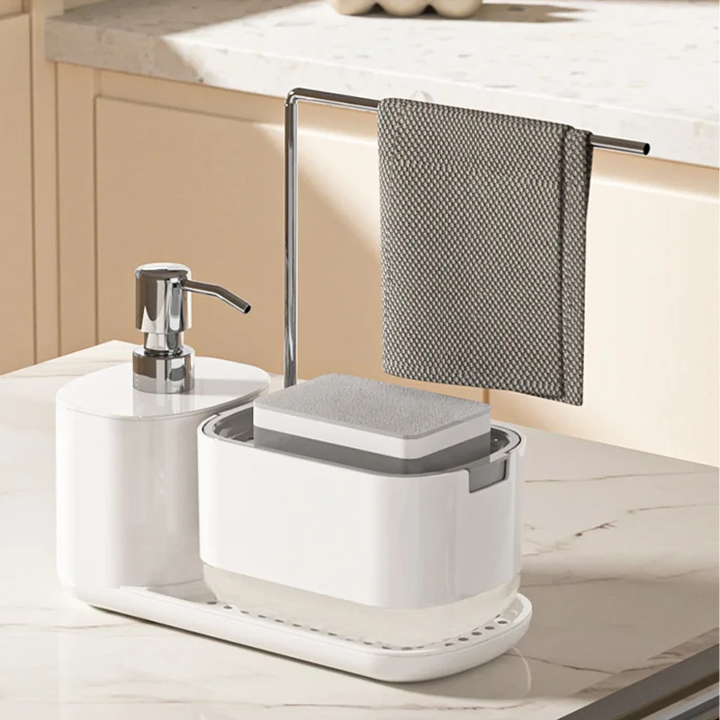 Eco Sponge - Soap Dispenser With Sponge Holder Cleaning