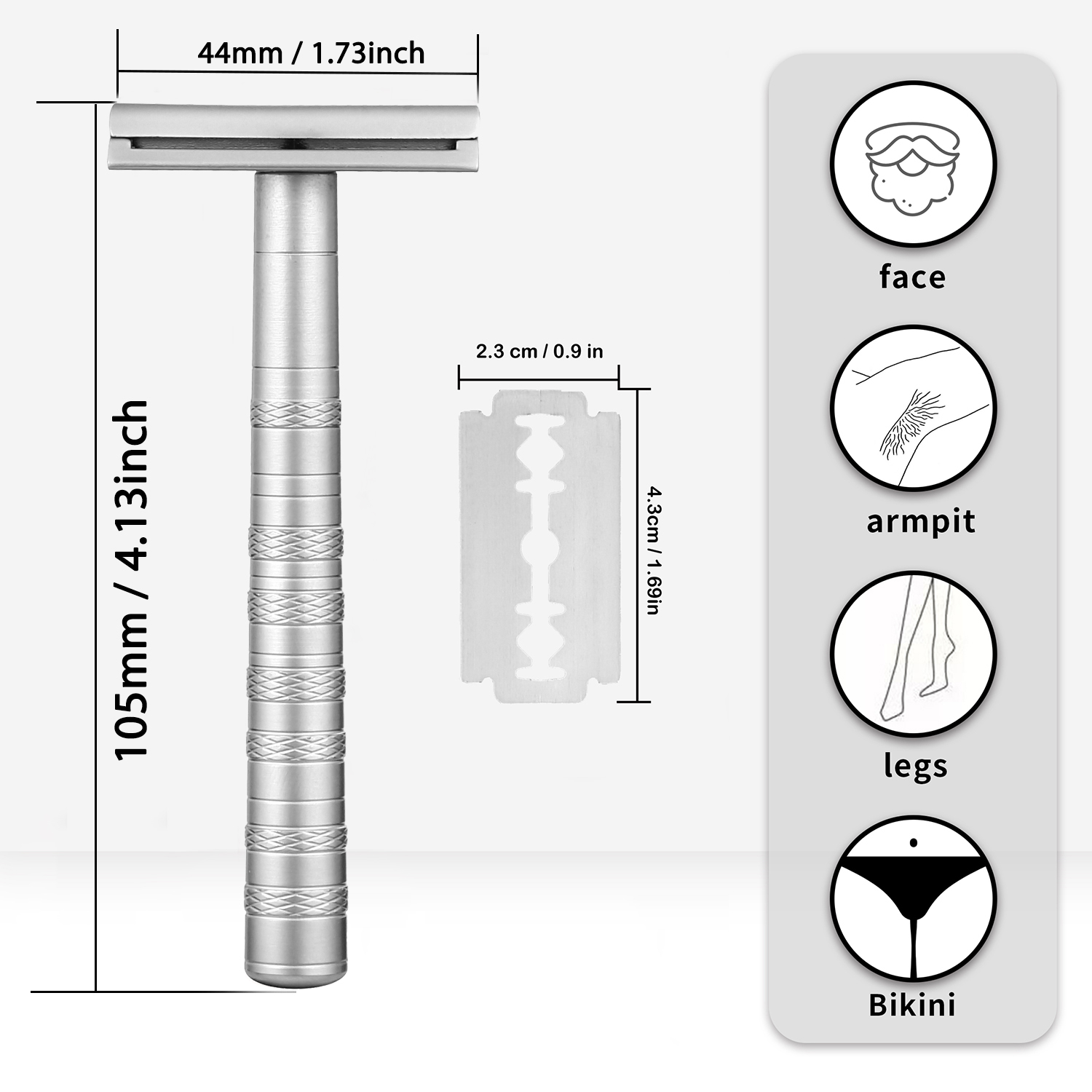Double Edge Safety Razor with  - Safety Razor Handle recension och pris