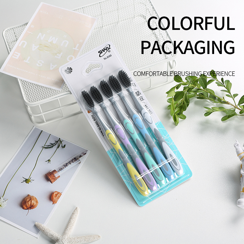 5/10pcs manual toothbrush with - Bamboo Toothbrush recension och pris