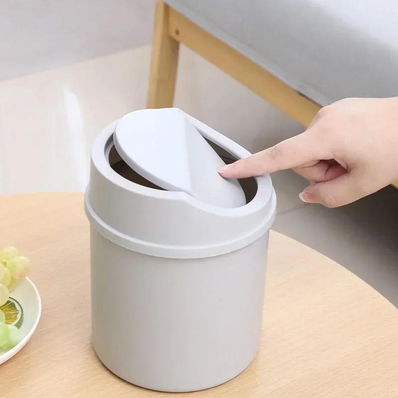 Mini Desktop Trash Can with Li - Compost Bin recension och pris