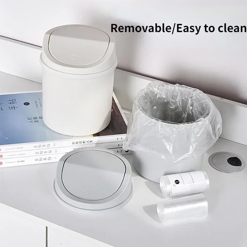 Mini Desktop Trash Can with Li - Compost Bin recension och pris