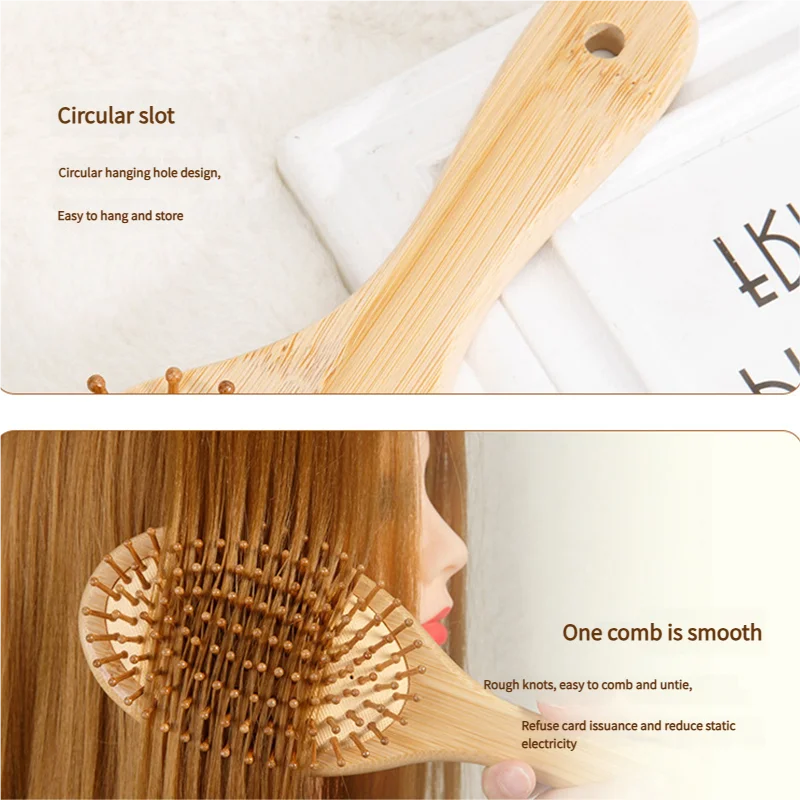 Bamboo Hair Brush Women Stylin - Bamboo Toothbrush recension och pris