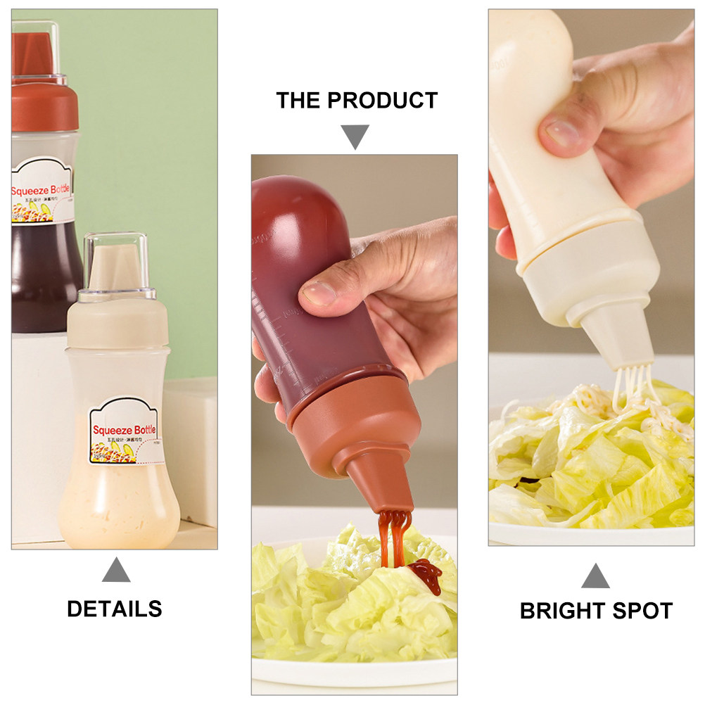 3Pcs Squeeze Bottles Transpare - Reusable Bottle recension och pris